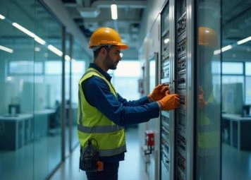 Certified MEP technicians performing HVAC maintenance in Dubai