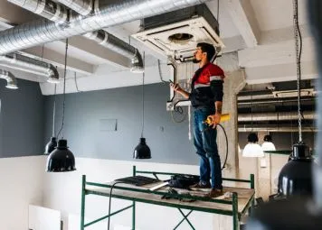 Commercial chiller and AHU servicing by Eagles Crew LLC Dubai