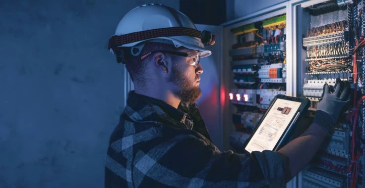 Electromechanical contractor working on electrical systems in Dubai
