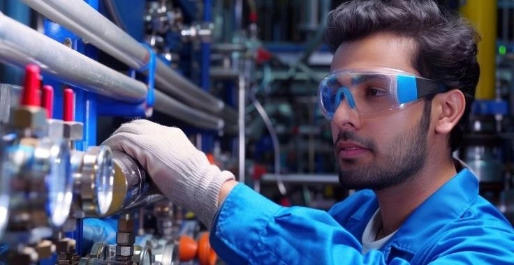 Technician providing plumbing maintenance in Deira Dubai