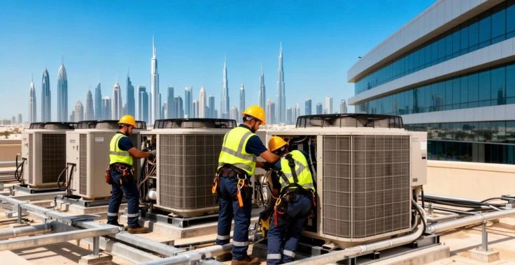 Professional MEP maintenance services for commercial buildings in Dubai