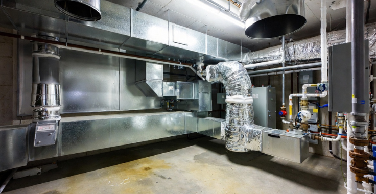 HVAC ventilation system installation by Eagles Crew